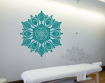 Mandala wall art, Mandala yoga decal