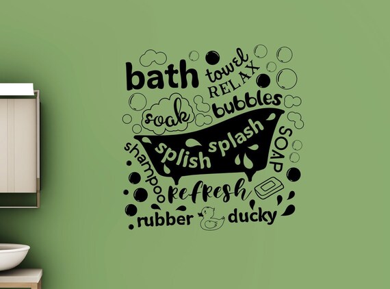 Bathroom Wall Decor Decal Bath