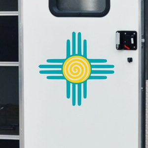Zia rv decal, new mexico gift, Zia symbol, rv gifts