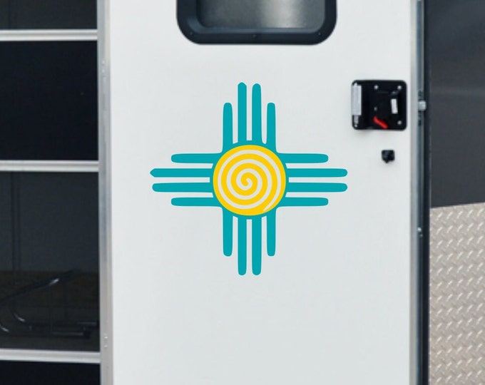 Zia rv decal, new mexico gift, Zia symbol, rv gifts