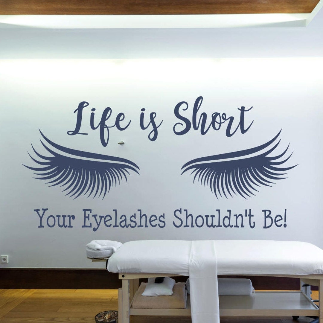 Eyelash Extension Decal, Eyelash Decor, Eyelash Art // Beauty Salon