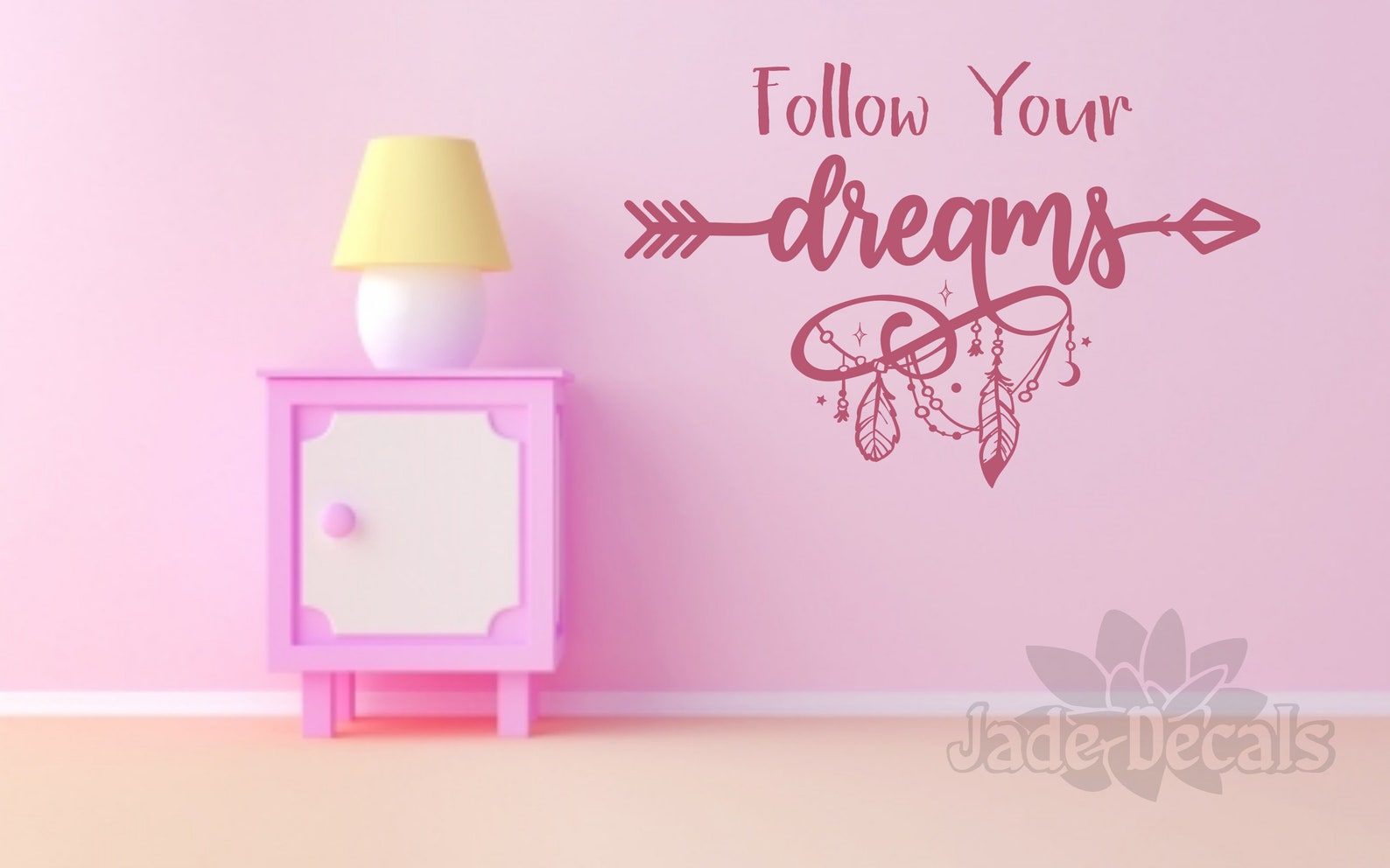Follow Your Dreams Wall Decal Follow Your Dreams Wall Art Etsy