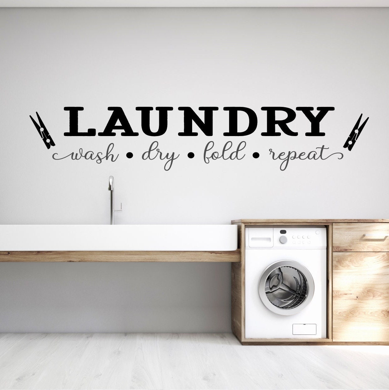 Stickers Wall Laundry, Laundry Room Wall Decal Decor