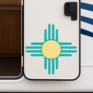 Zia Symbol RV Decal: New Mexico Gift image 1