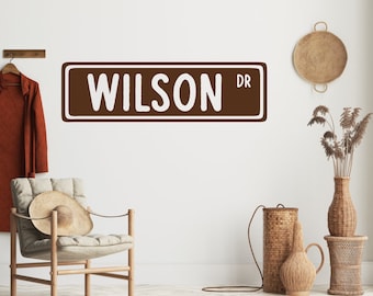 Custom Street Name RV Decal: Personalized Camper Sign