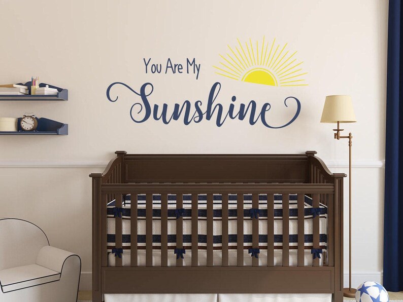 You Are My Sunshine Decal: Nursery Wall Art - Etsy