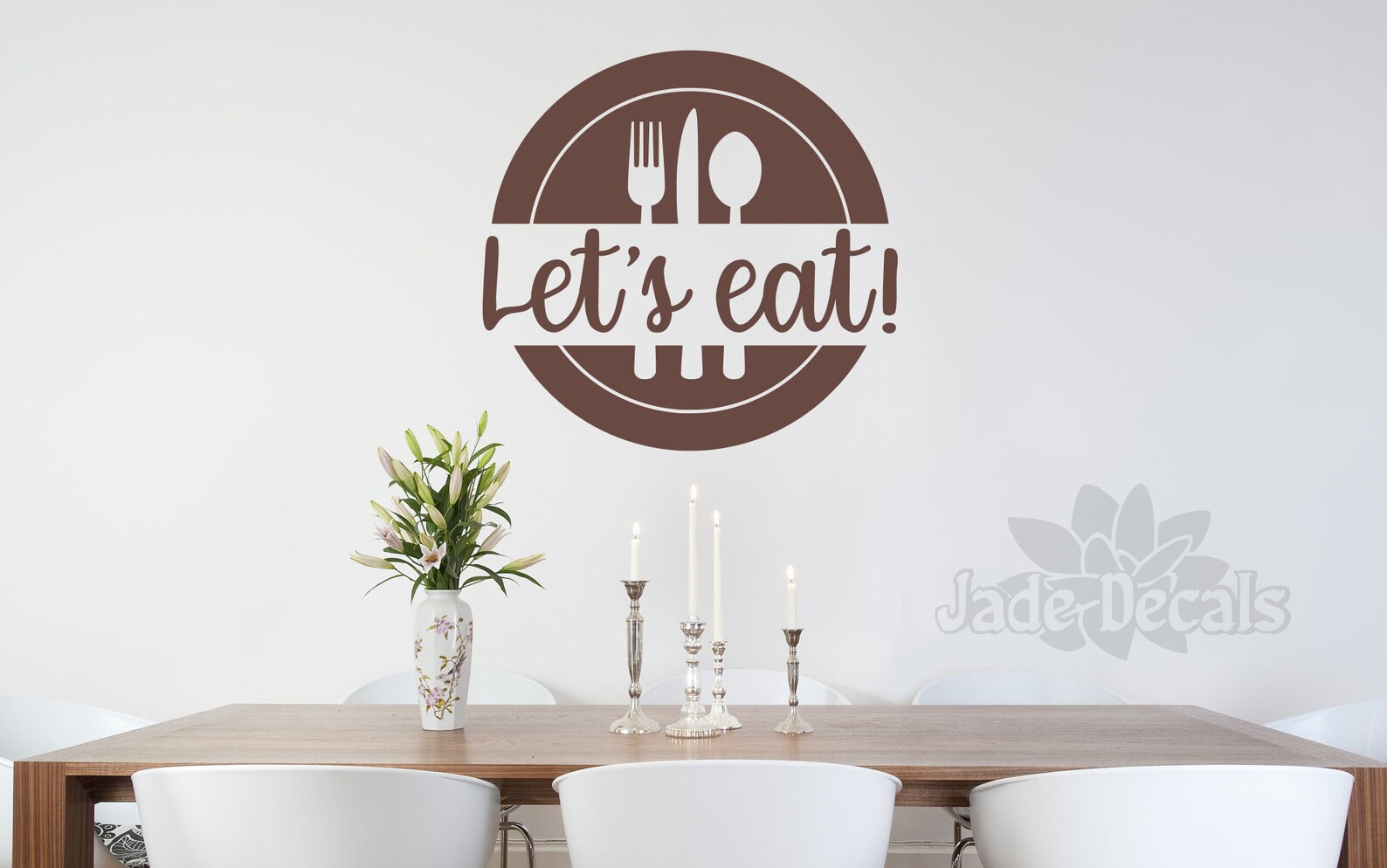 Let's Eat Kitchen or Dining Room Wall Decal Let's Eat - Etsy