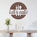 Let's Eat Kitchen or Dining Room Wall Decal, Let's Eat Decal, Farmhouse ...