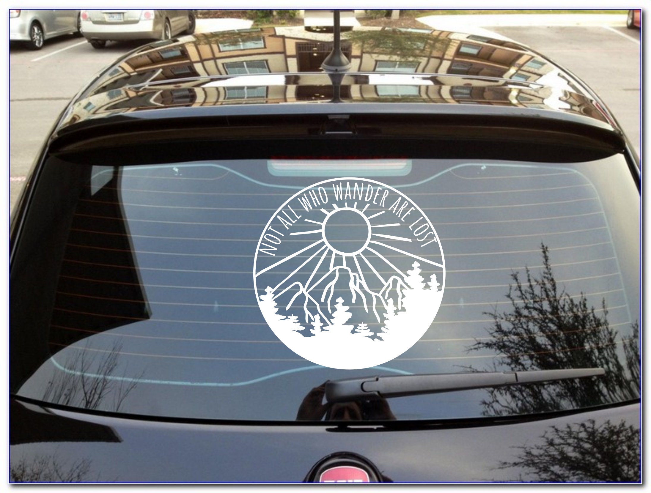 Not all who wander are lost - RV camper decal for RV door, tire cover ...