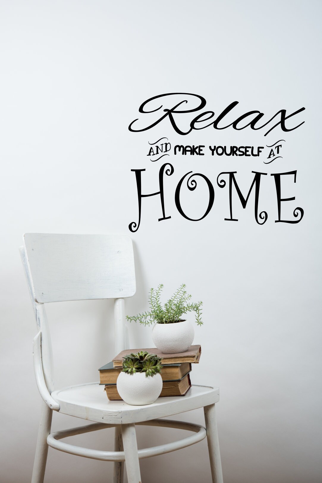 Relax wall decal living room decal entryway decor relax and | Etsy