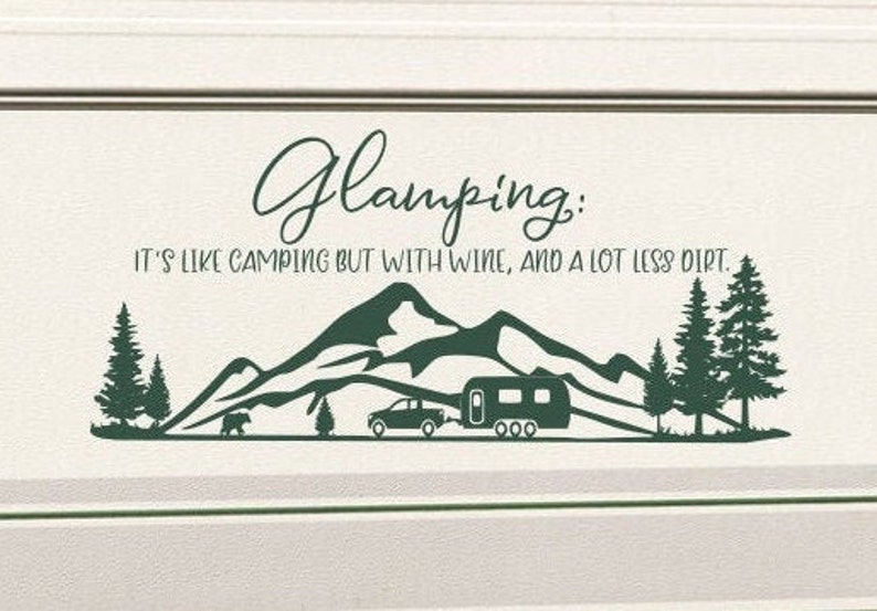 Glamping Rv Decal Rv Camper Decal Motorhome Decal Motor Etsy Canada