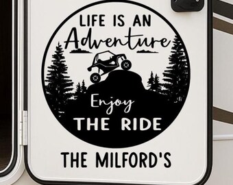 RV Decal: Personalized Last Name, ATV Side by Side