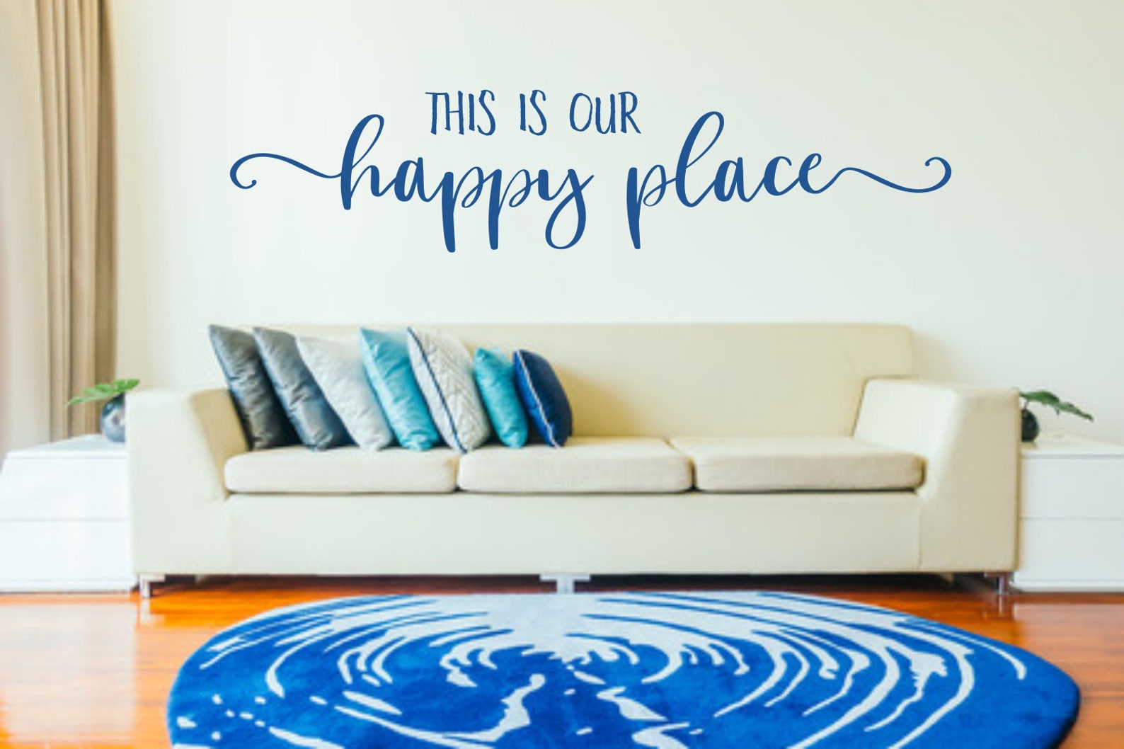 This is Our Happy Place Wall Decal Happy Place Wall Art Etsy