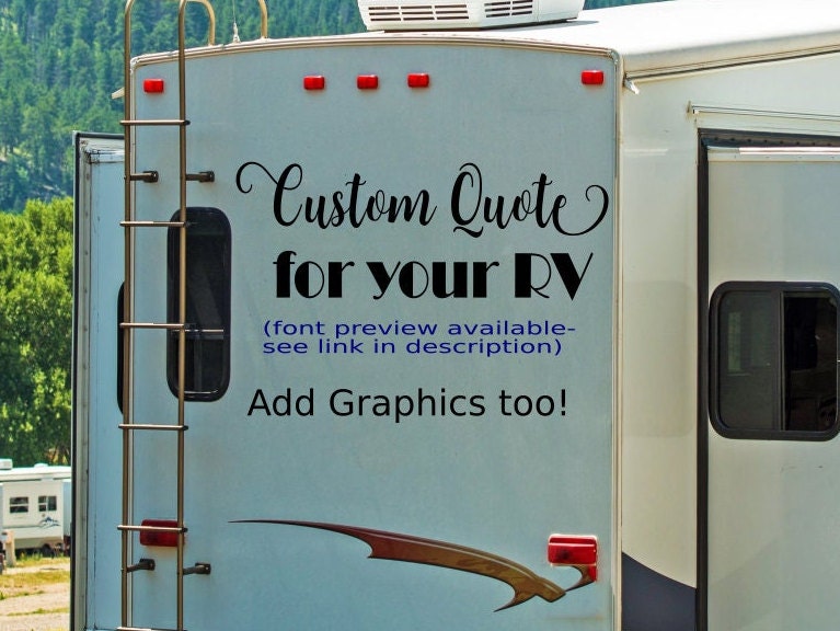 Custom Vinyl Lettering Wall Decals for Home RV Camper -  Portugal
