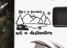 Life's a journey rv decal, rv gifts// decor for camper