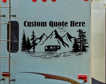 Custom quote for RV, custom RV decal, personalized rv decal, rv camper decal, motorhome decal, vinyl rv decal, custom quote decal