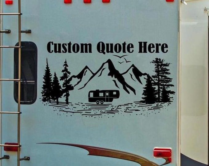 Custom quote for RV, custom RV decal, personalized rv decal, rv camper decal, motorhome decal, vinyl rv decal, custom quote decal