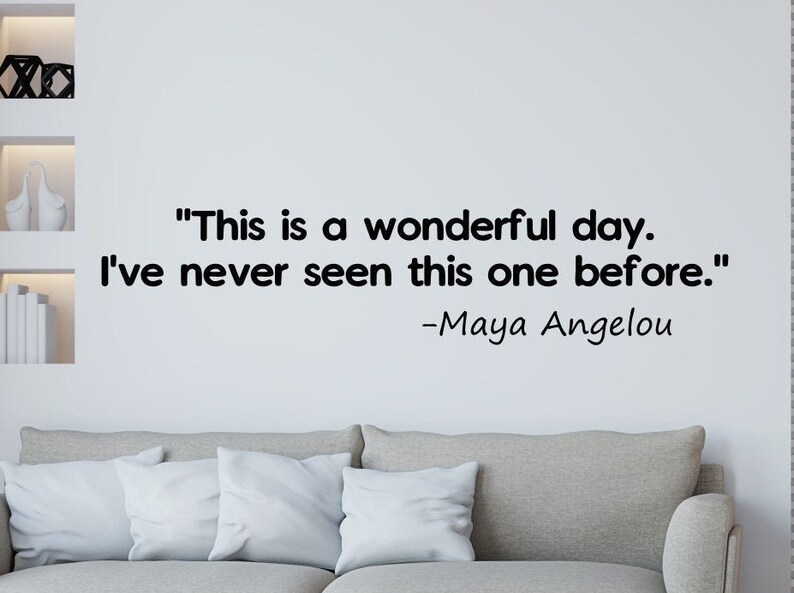 Maya Angelou inspirational quote wall decal classroom decor // Etsy