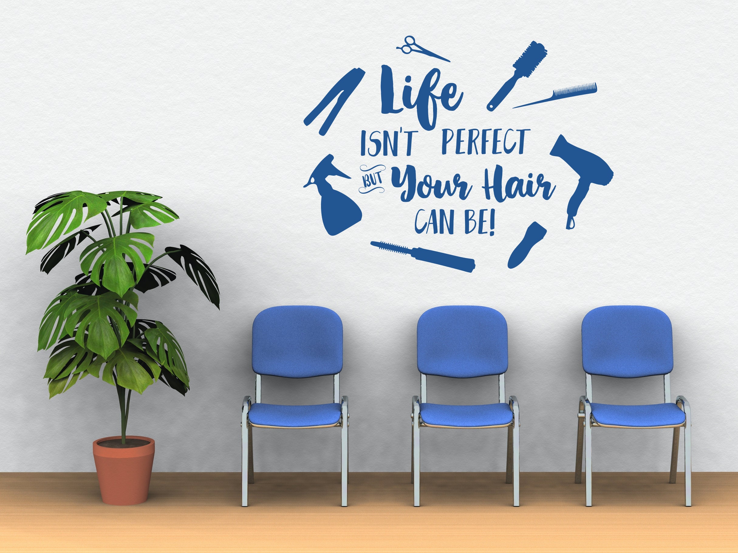 Hair salon decal, hair wall decal, beauty salon decal, hair dresser