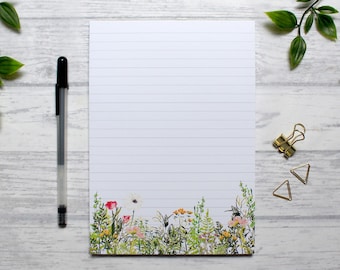 A5 Lined Notepad - Desk Pad - Writing Pad - Stationery Gifts - A5 Planner - Birthday Gift - Notepad Set - Christmas Gifts - Letter Notepad