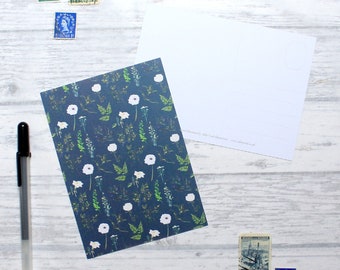British Wildflower Art Postcards, Stationery Gifts, Postcard Sets, Blank Note cards, Floral Postcards, Flower Illustrations, Botanical Cards