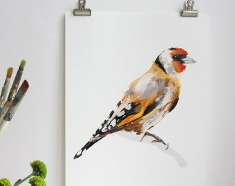 Goldfinch Garden Bird Digital Art Print