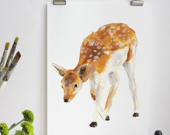 British Countryside - Deer Print