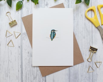 Kingfisher Blank A6 Greeting Card