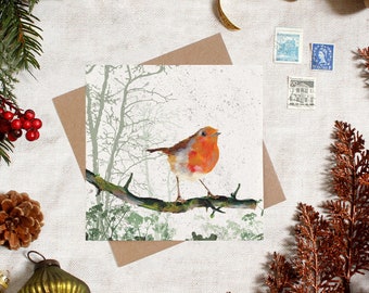 Robin Christmas card - Holiday cards - Christmas card set - Seasonal Cards - Robin Gifts - Christmas gifts - Winter cards - Country Cards