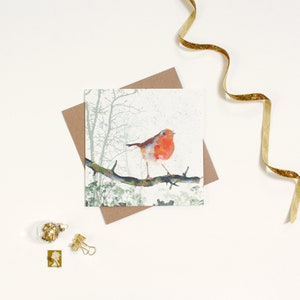Robin Christmas card Holiday cards Christmas card set Seasonal Cards Robin Gifts Christmas gifts Winter cards Country Cards image 5