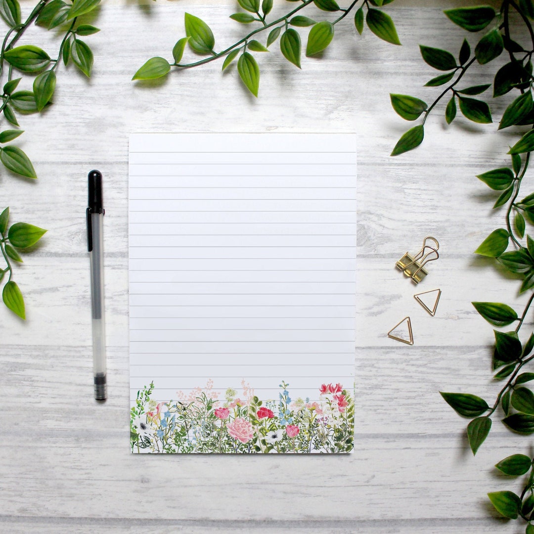 A5 Notepad Summer Notepad A5 Lined Notepad Desk Pad to Etsy UK