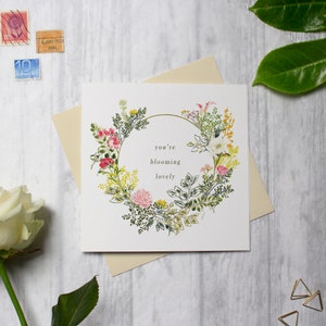 Carte Saint Valentin - carte de l'amitié - carte de voeux florale - carte d'anniversaire - carte de fête des mères pour enseignant - carte florale vierge