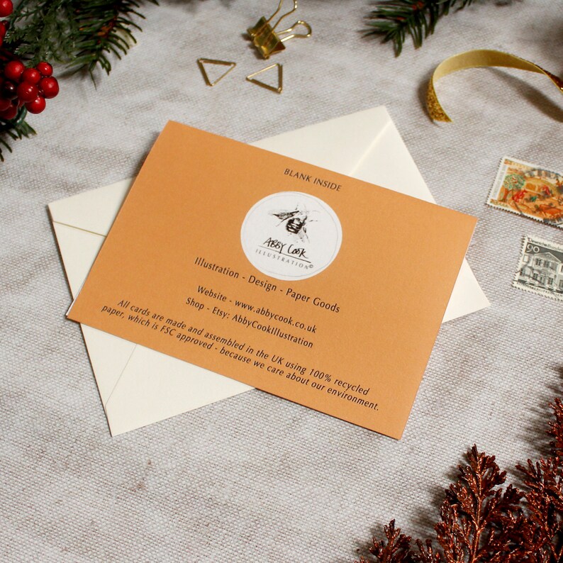 Christmas Card Wreath Christmas Flowers Card Holiday Cards Etsy UK