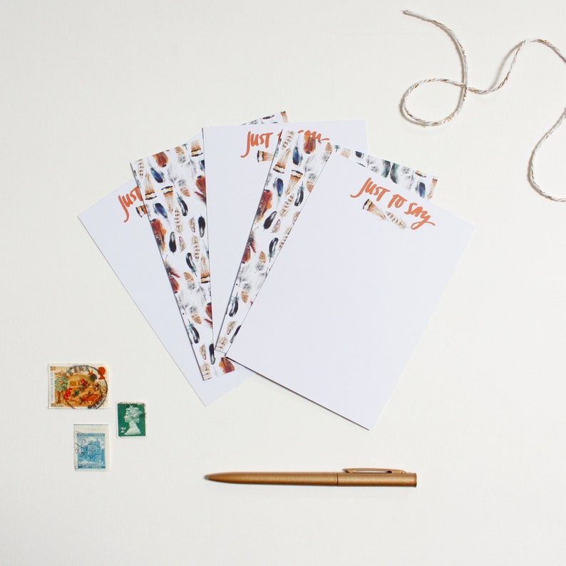 Postcard Set Stationery Set Note Cards Nature Postcard Etsy UK