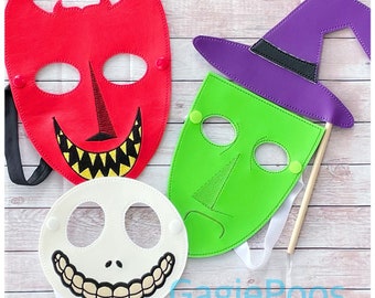 Small Nightmare Masks Monster Kids. Small Kids Size. Halloween Mask for dress up and pretend play