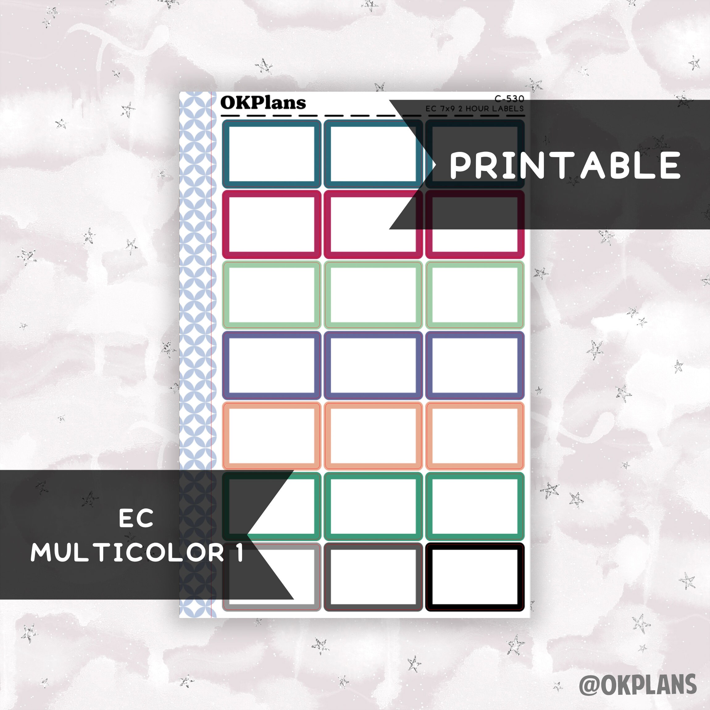 2 HR 7x9 EC Labels // EC Multicolor 1 // Printable // C-530 ...