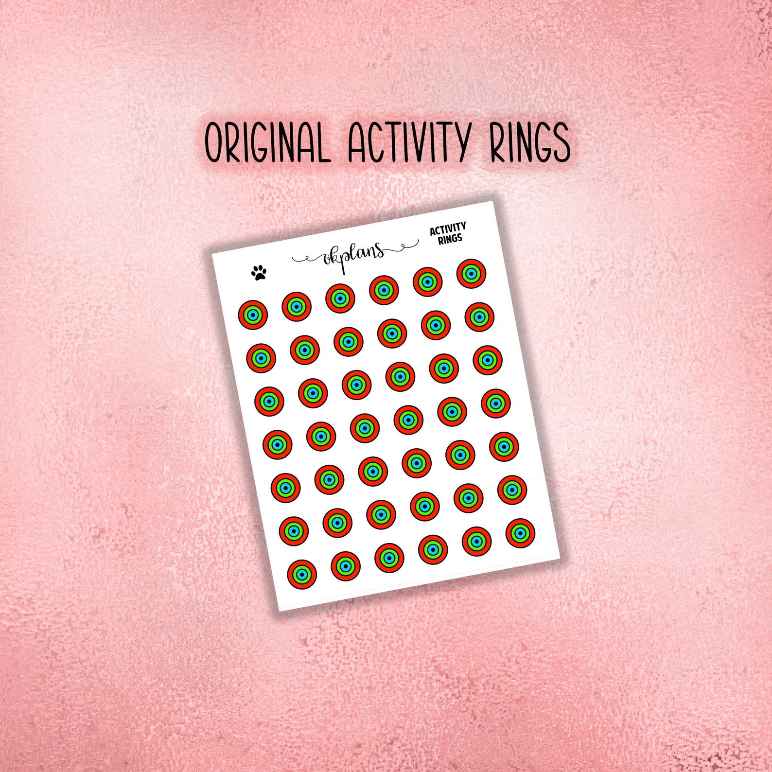 A9 Apple Activity Rings Etsy