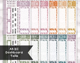A5 EC Toile Monthly Dashboard // Functional