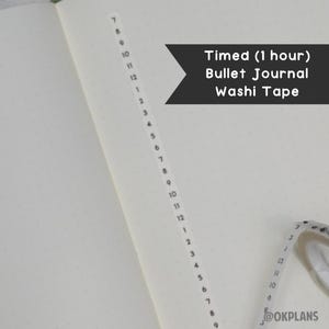 タイムド（1時間）和紙テープ // 5 mm バレットジャーナル