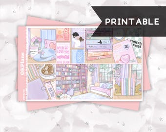 Romance Fan // Printable // Weekly Kit