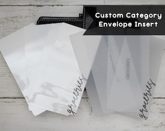 A6/Personal Cash Envelope Insert // Budget