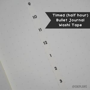タイマー付き（30分）和紙テープ // 5 mm バレットジャーナル