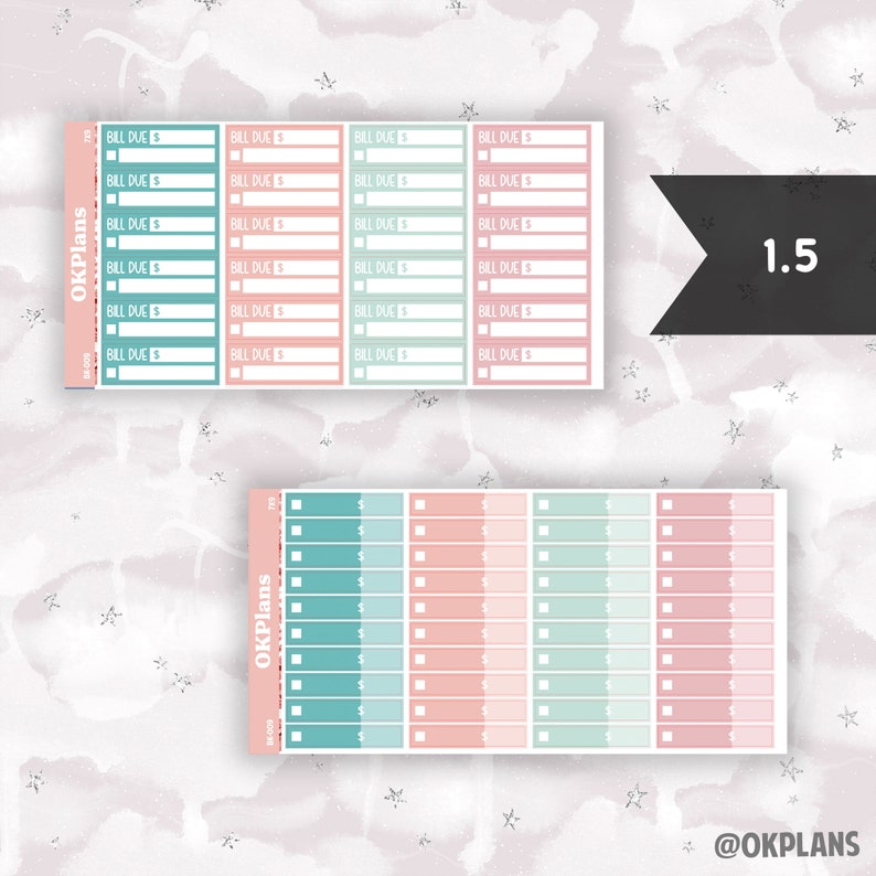 BK-009 // 7x9 // Printable // Budget Kit - Etsy