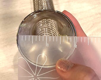 2 inch METAL COILS — choose colors (Black, Silver, Rose Gold, Gold)
