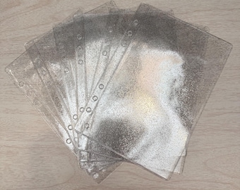 Frosted Non-Zipper Envelopes (set of 6) // A5 or A6 // Budget