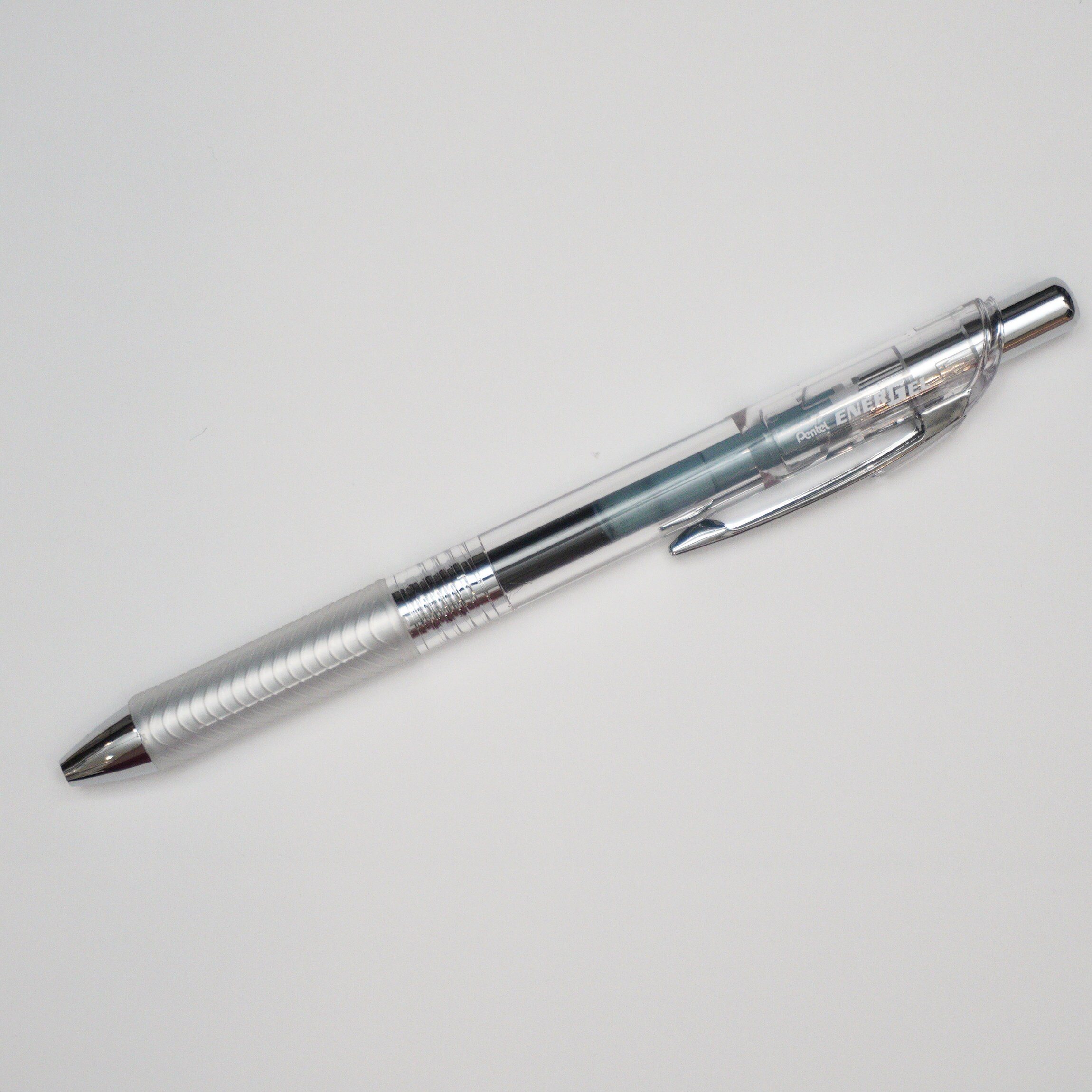 Pentel EnerGel 0.7 mm RTX Retractable Liquid Gel Pen, Bulk Combo Pack of 6  BLACK INK & 6 BLUE INK metal (Total of 12 Deluxe Pens in box) Medium Line