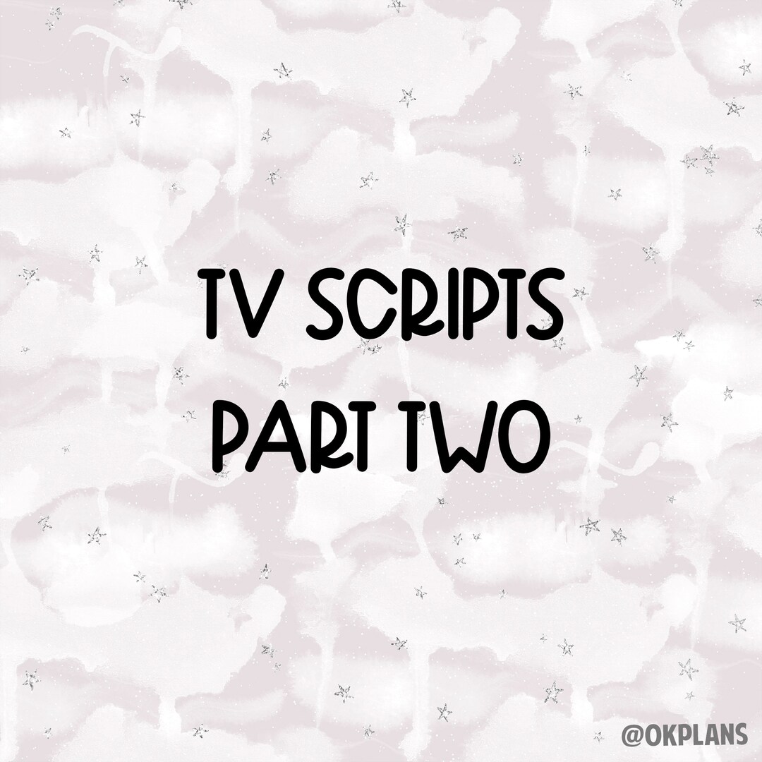 TV Scripts // Part Two // Foiled Scripts - Etsy