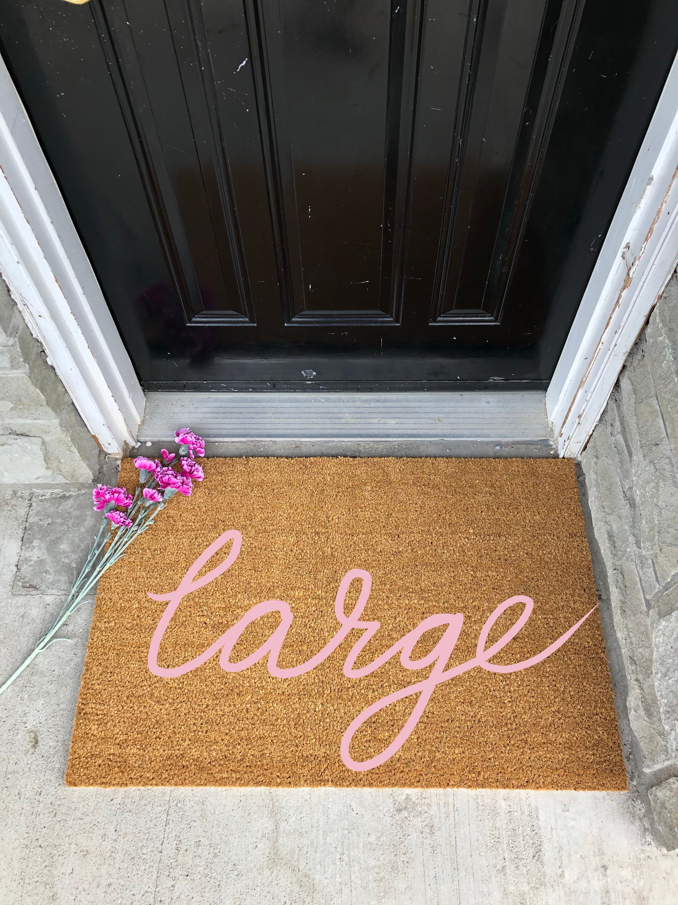 Pink Hippie Door Mat