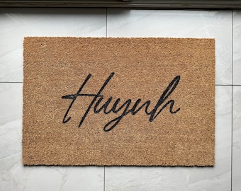 Cursive Name Door Mat | Custom Door Mat