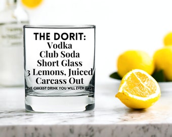 Dorit Real Housewives Gift Dorit's Iconic Drink, Dorit RHOBH Housewives of Beverly Hills Funny Housewives Bravoholic ENGRAVED Rocks Glass